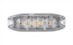Farol de luz estroboscópica de emergência fino de 4 LEDs
